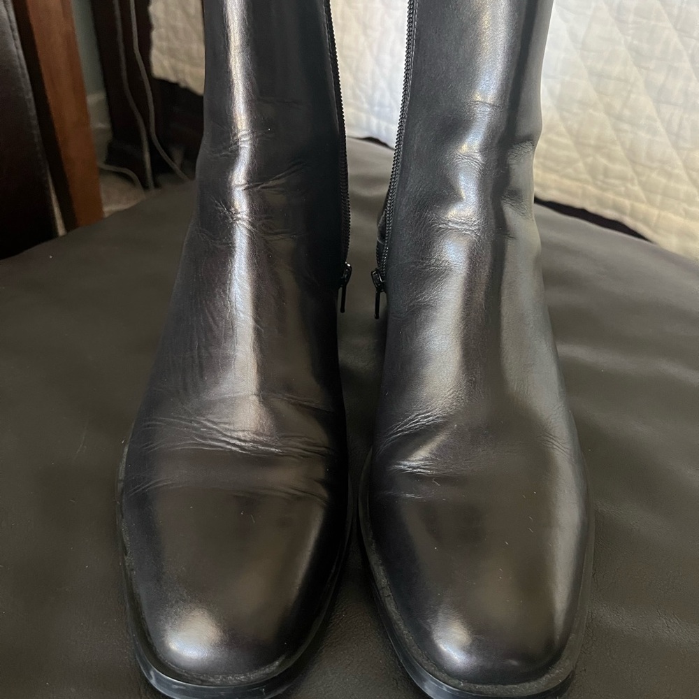 Steve Madden Black Leather Men's Boots